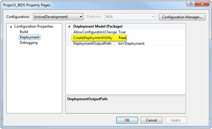 create Deployment Utility