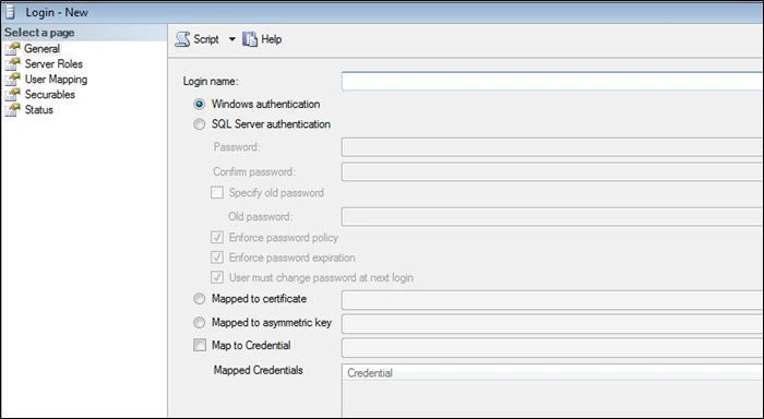Login Window