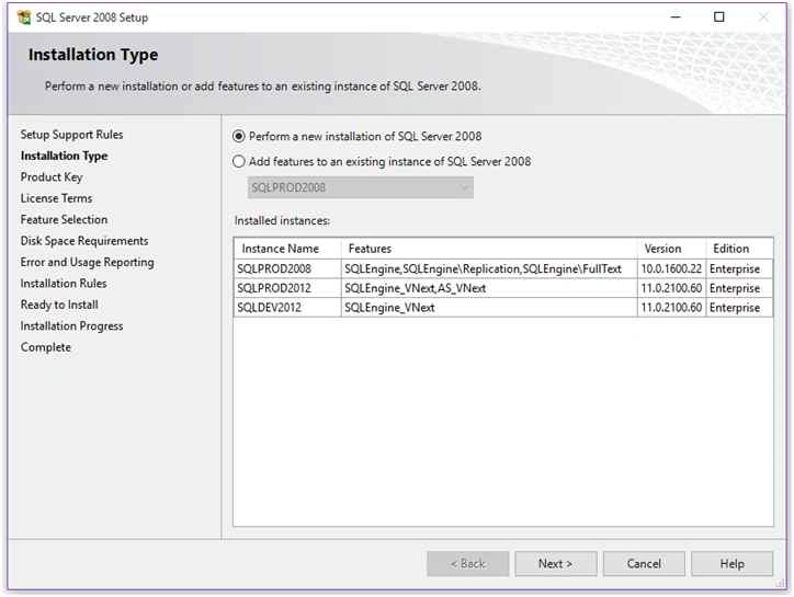 Installation Type