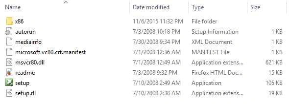 see setup file