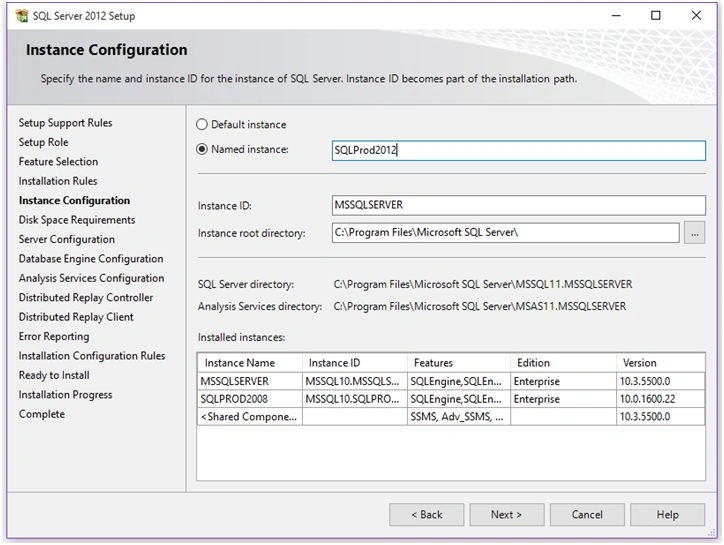 Instance Configuration
