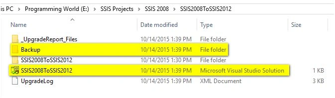check project directory