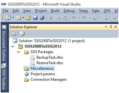 Solution explorer