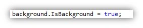 IsBackground