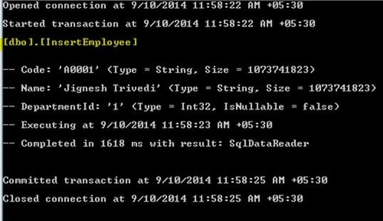  SQL logging