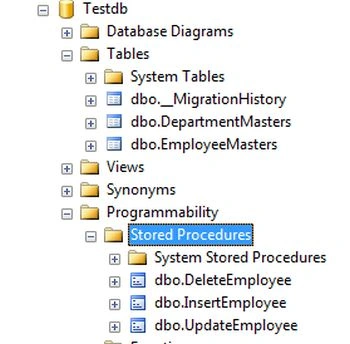 Store procedure in database