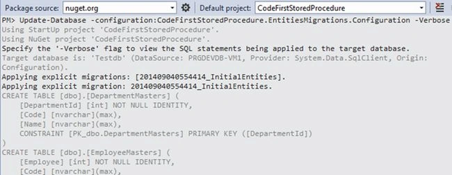 Update database configuration