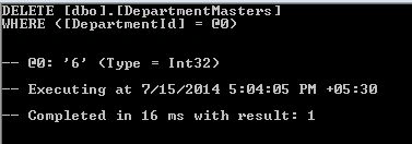 Log SQL output