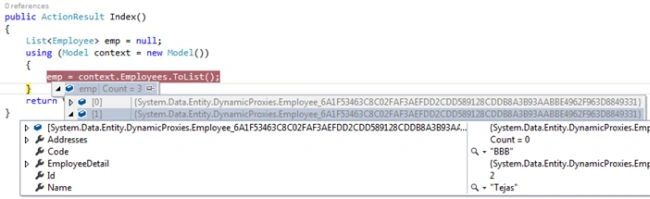 Code output