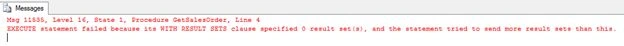 EXECUTE Statement WITH RESULT SETS NONE Option