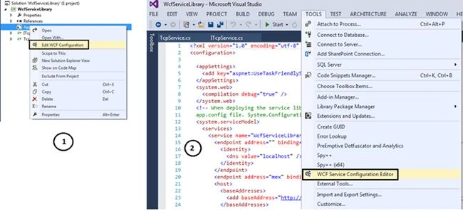 WCF Service library project