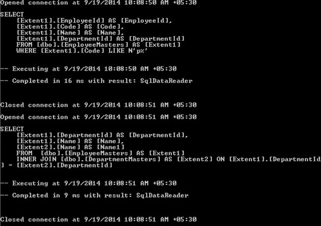 program output