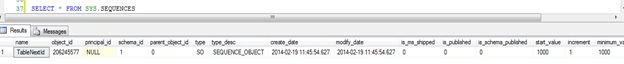 Sys.Sequences