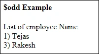 output