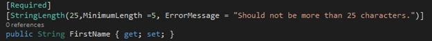 error message
