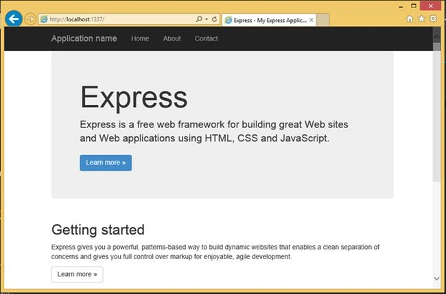 a typical mvc app with nodejs