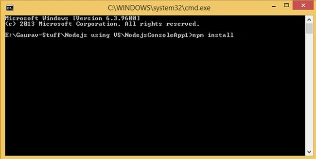 Installing node js project dependencies