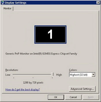 Figure 1. Display Settings Dialog