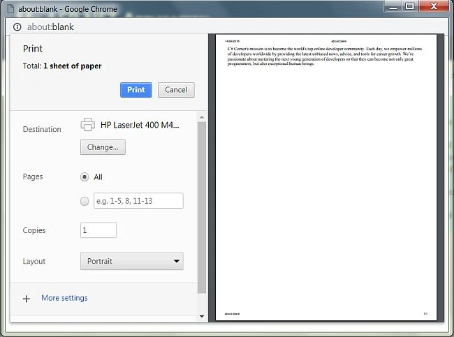 Print in C#