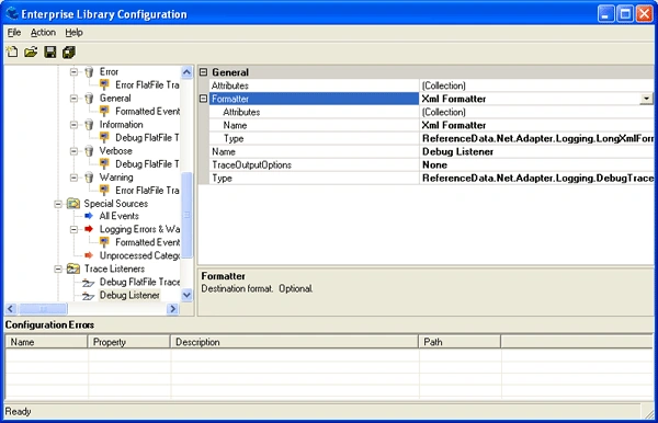 log config file