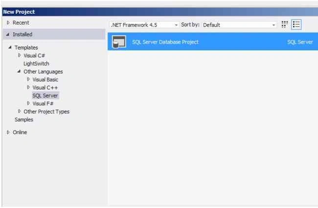 Creating Database Project