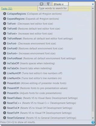 displays all the tasks