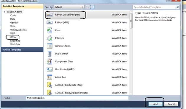 Create Ribbon