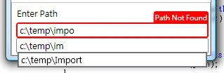 WPF AutoComplete Folder TextBox