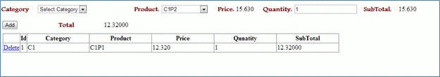 Shopping Cart in ASP.NET