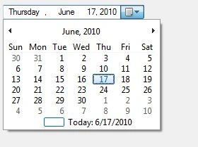Design-time a DateTimePicker