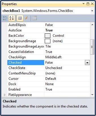 CheckBox Properties