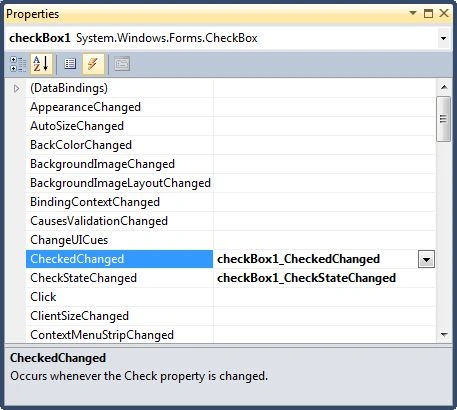 CheckBox Checked Event Hander