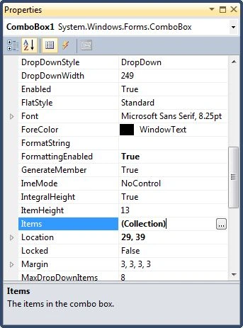 ComboBox In C#