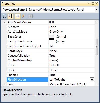 Windows Forms FlowLayoutPanel