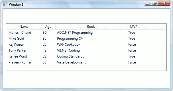 Creating a GridView