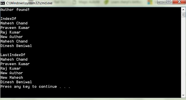 C# List
