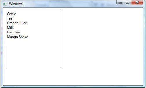 ListBox In WPF