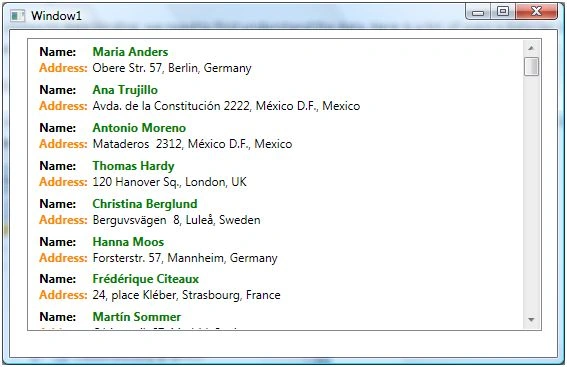 ListBox In WPF