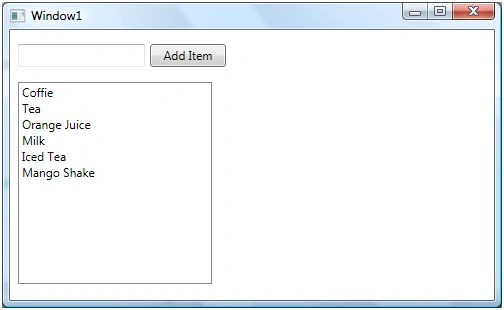 ListBox In WPF