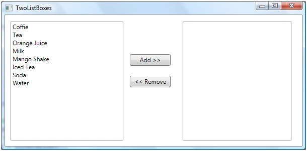ListBox In WPF