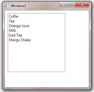 ListView with items