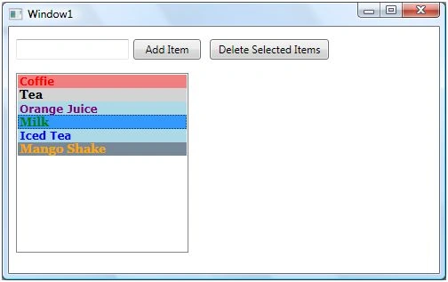 Formatted ListView