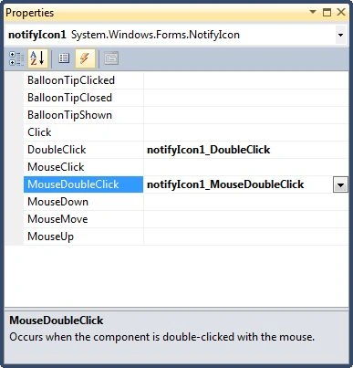 NotifyIcon Events