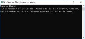 Substring C#