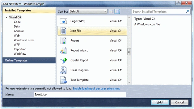 Windows Icon In WPF