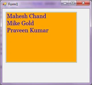 ListView with background and foreground