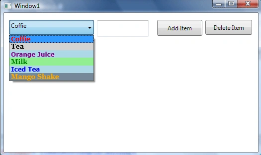 WPF ComboBox