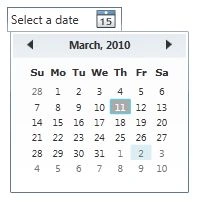 Creating a DatePicker
