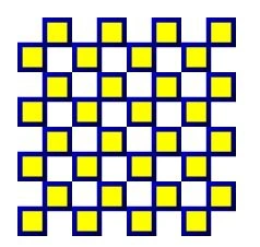 A shape filled with a Drawing brush in Tile mode