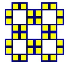 A shape filled with a Drawing brush with TileMode as FlipXY